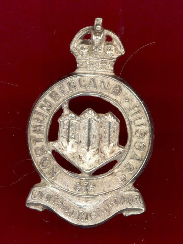 Northumberland Hussars Yeomanry Officer's cap badge