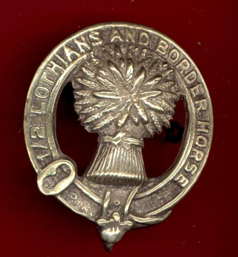 1st / 2nd Lothians and Border Horse Pipers glengarry badge