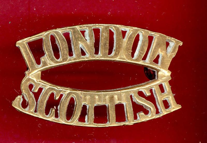 LONDON / SCOTTISH shoulder title