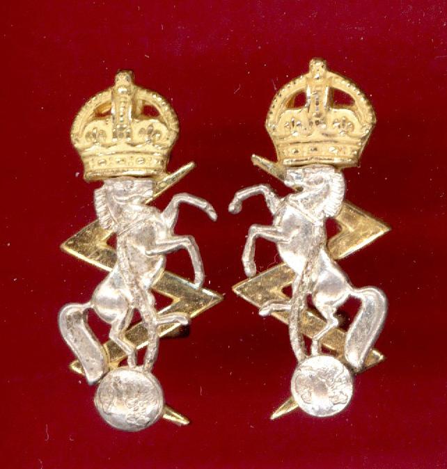 Royal Electrical Mechanical Engineers Officer's collar badges