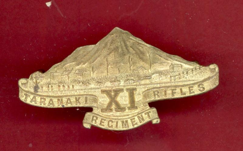 WW1 11th Taranaki Rifles Regt New Zealand Infantry OR's cap badge