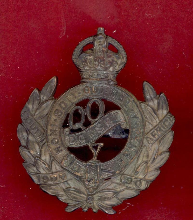 Queen's Own Dorset Yeomanry WW1 Officer's OSD cap badge