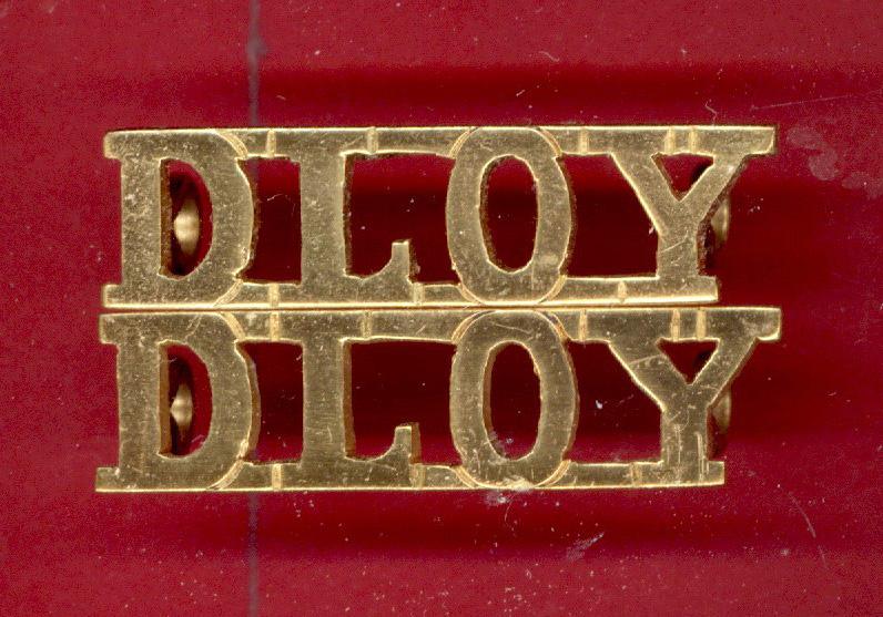 DLOY Duke of Lancaster's Own Yeomanry Officer's shoulder titles