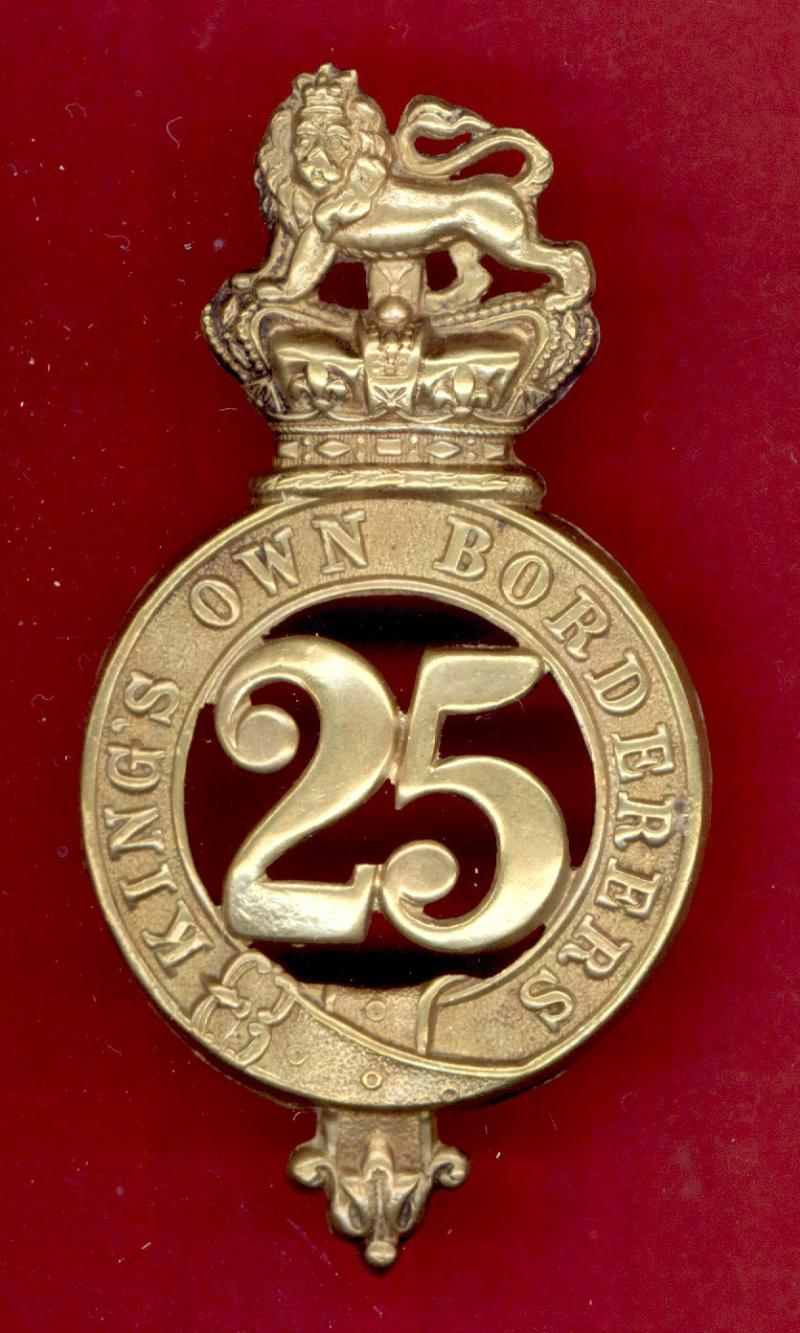 Scottish 25th Regiment of Foot Kings Own Borderers Victorian OR's glengarry badge