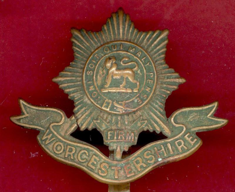 The Worcestershire Regiment WW1 OR's cap badge