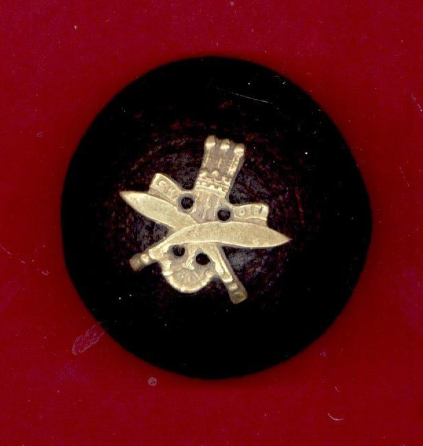 1st King George's Own Gurkha Rifles Officer's corded boss badge