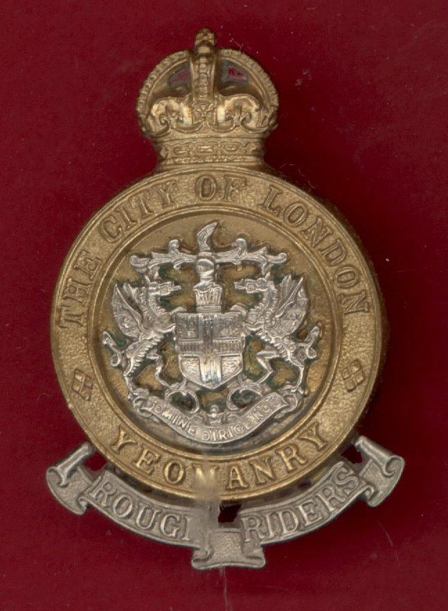 Rough Riders City of London Yeomanry  cap badge