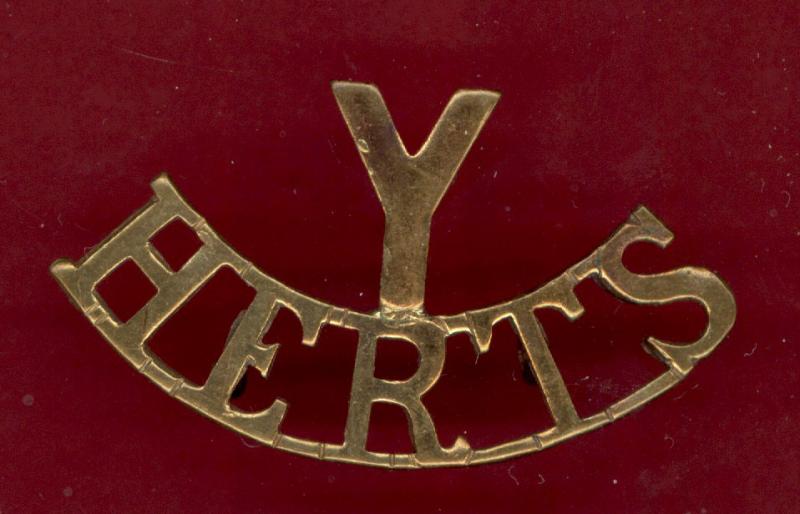 Y / HERTS Hertfordshire Yeomanry shoulder title