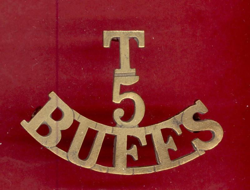 T / 5 / BUFFS WW1 shoulder title.