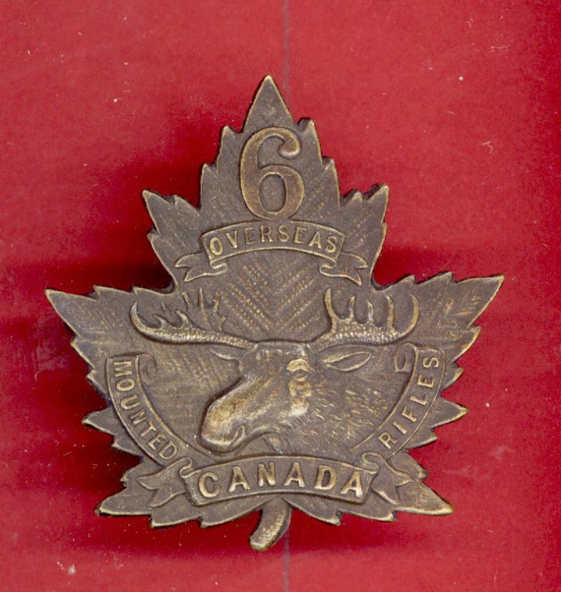 Canadian 6th Canadian Mounted Rifles (Amherst) WW1 CEF Cap Badge