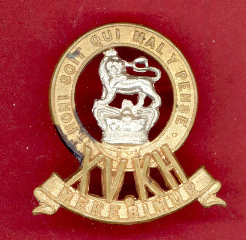 15th King's Hussars Victorian OR's cap badge