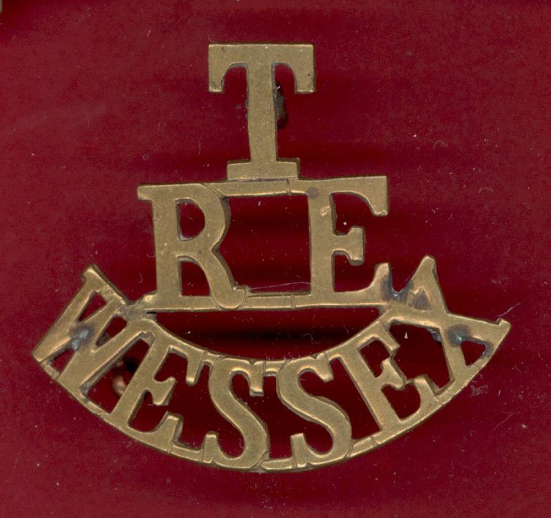 T / RE / WESSEX WW1 shoulder title