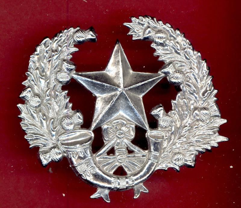 2nd  Bn. Cameronians Scottish Rifles Pipers glengarry badge