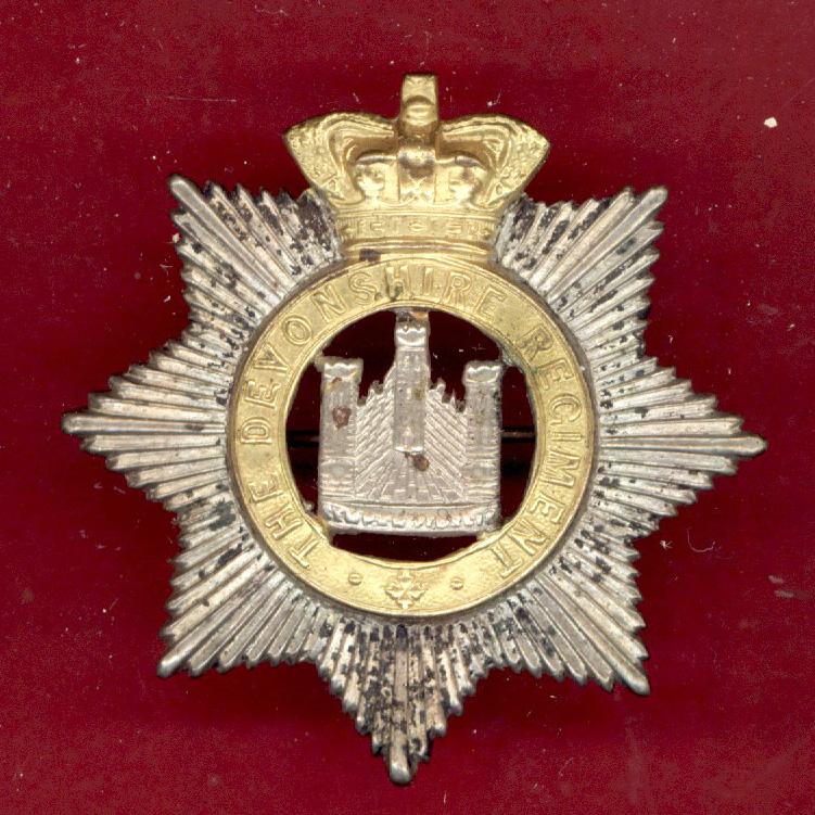 The Devonshire Regiment Victorian OR's cap badge