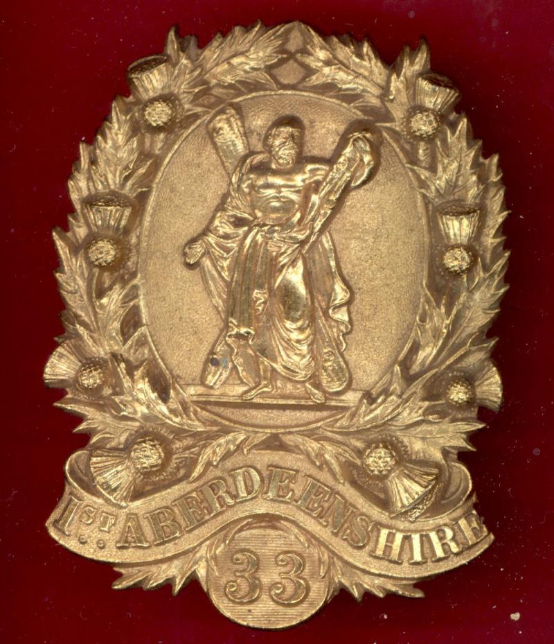 Scottish 1st Aberdeenshire Rifle Volunteers OR's shako badge