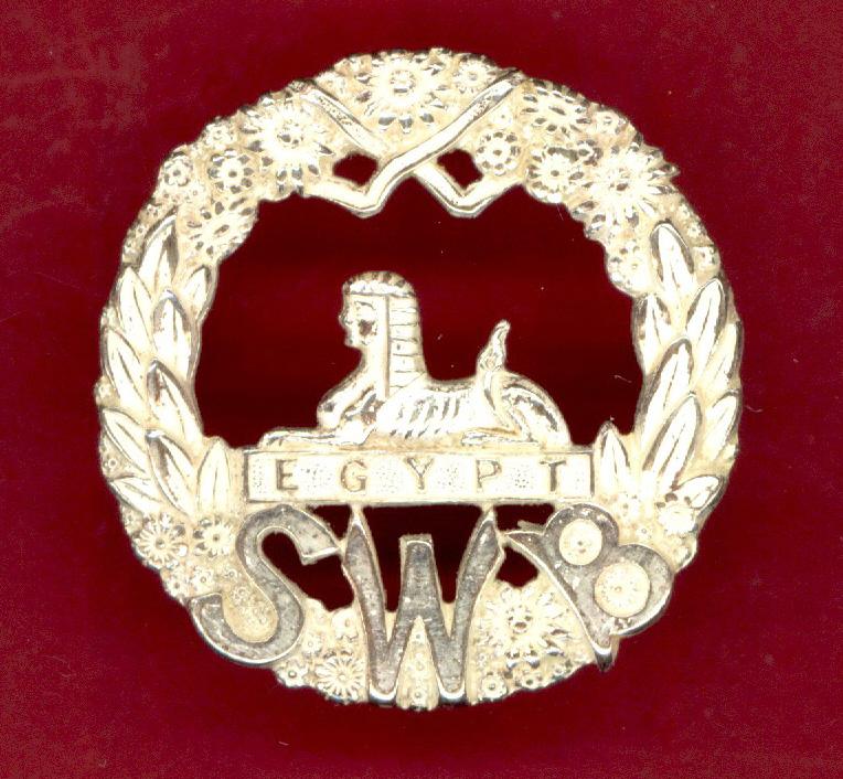 South Wales Borderers Officers cap badge