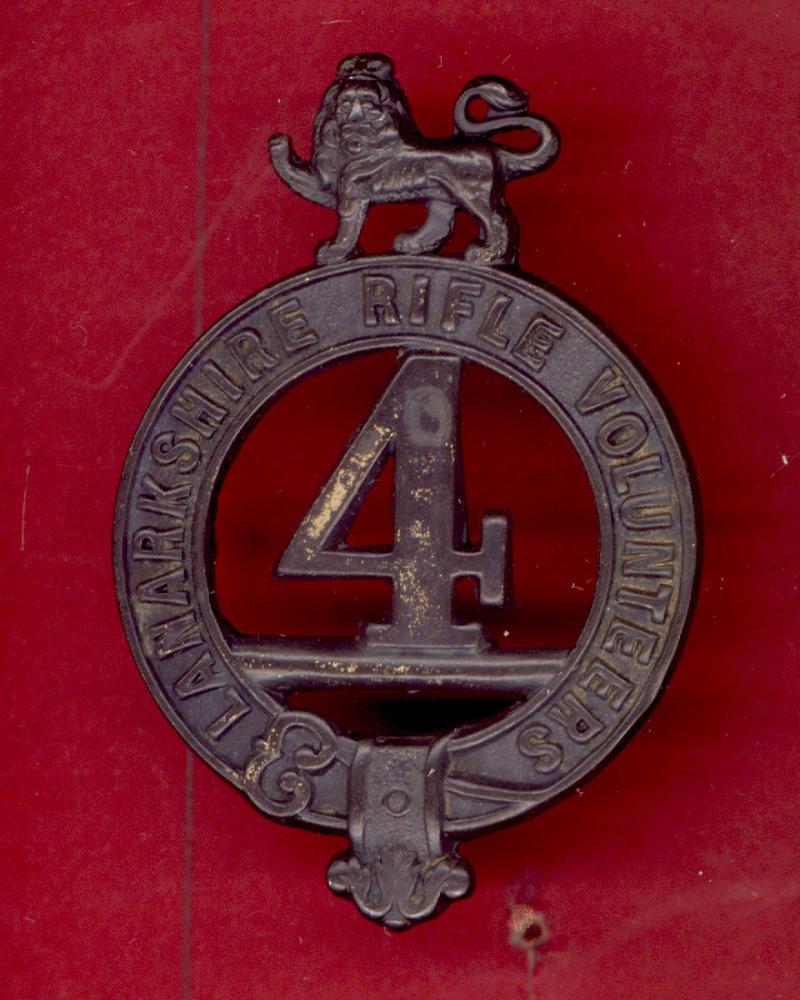 Scottish 4th Lanarkshire Rifle Volunteers Victorian glengarry badge