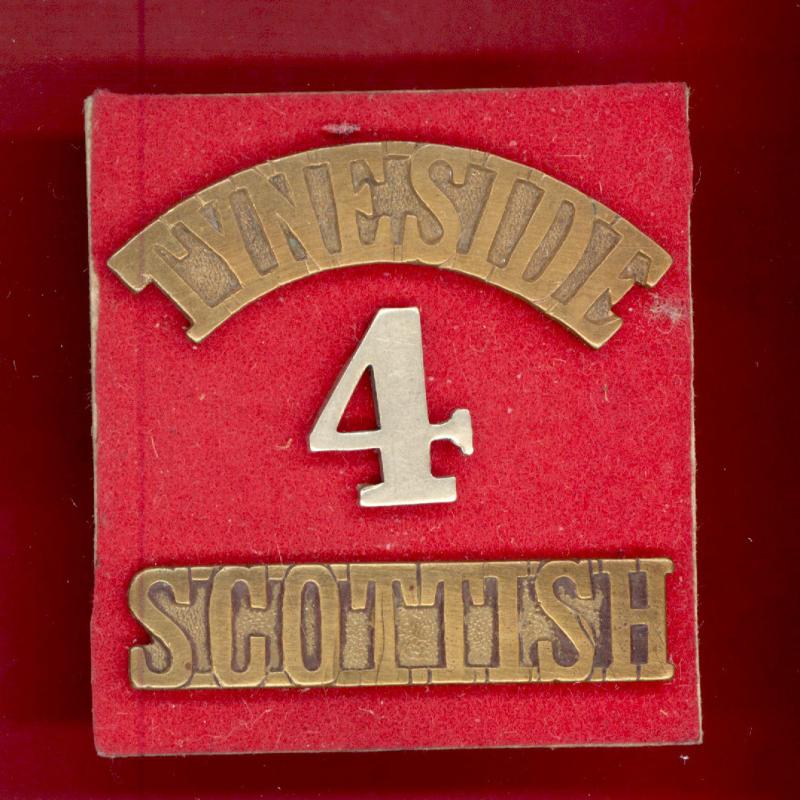 TYNESIDE / 4 / SCOTTISH WW1 NCO's shoulder title