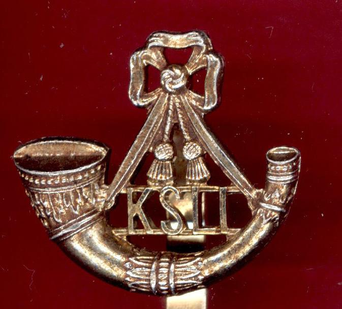 King's Shropshire Light Infantry staybright cap badge