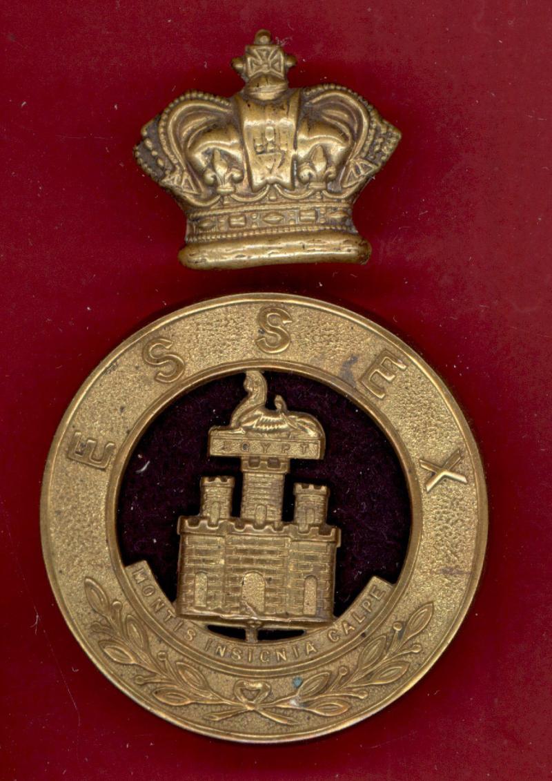 The Essex Regiment Victorian helmet plate centre glengarry badge