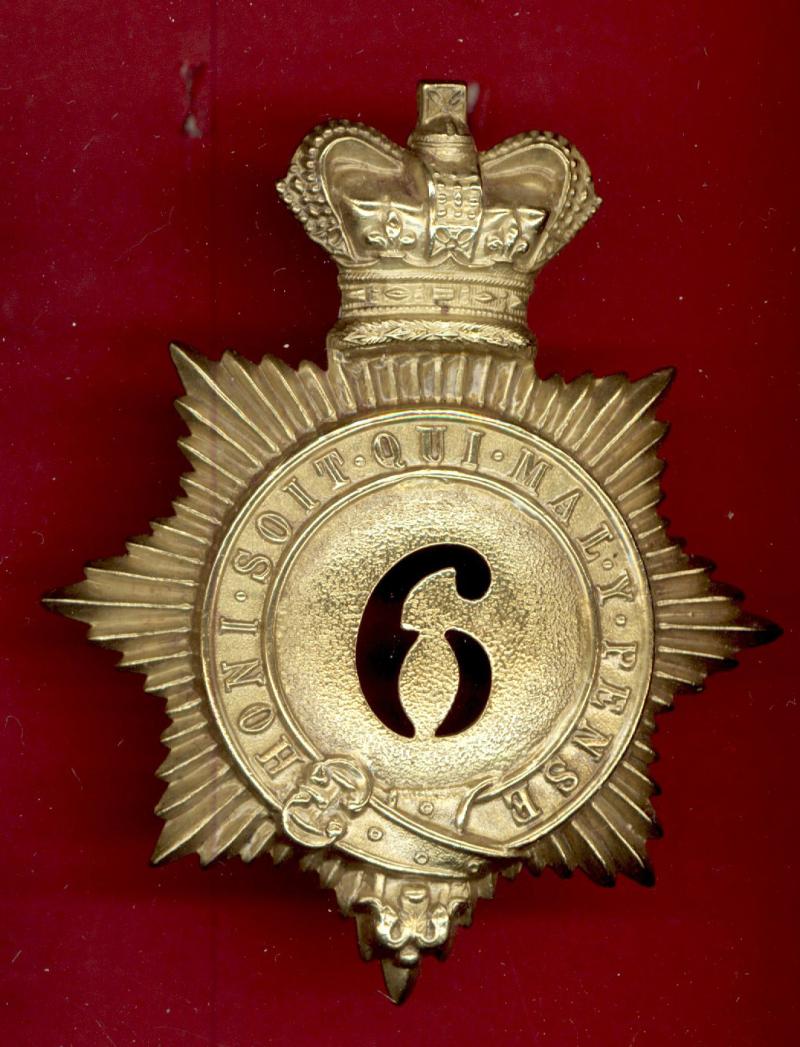 6th Royal First Warwickshire Regiment of Foot Victorian OR's shako badge