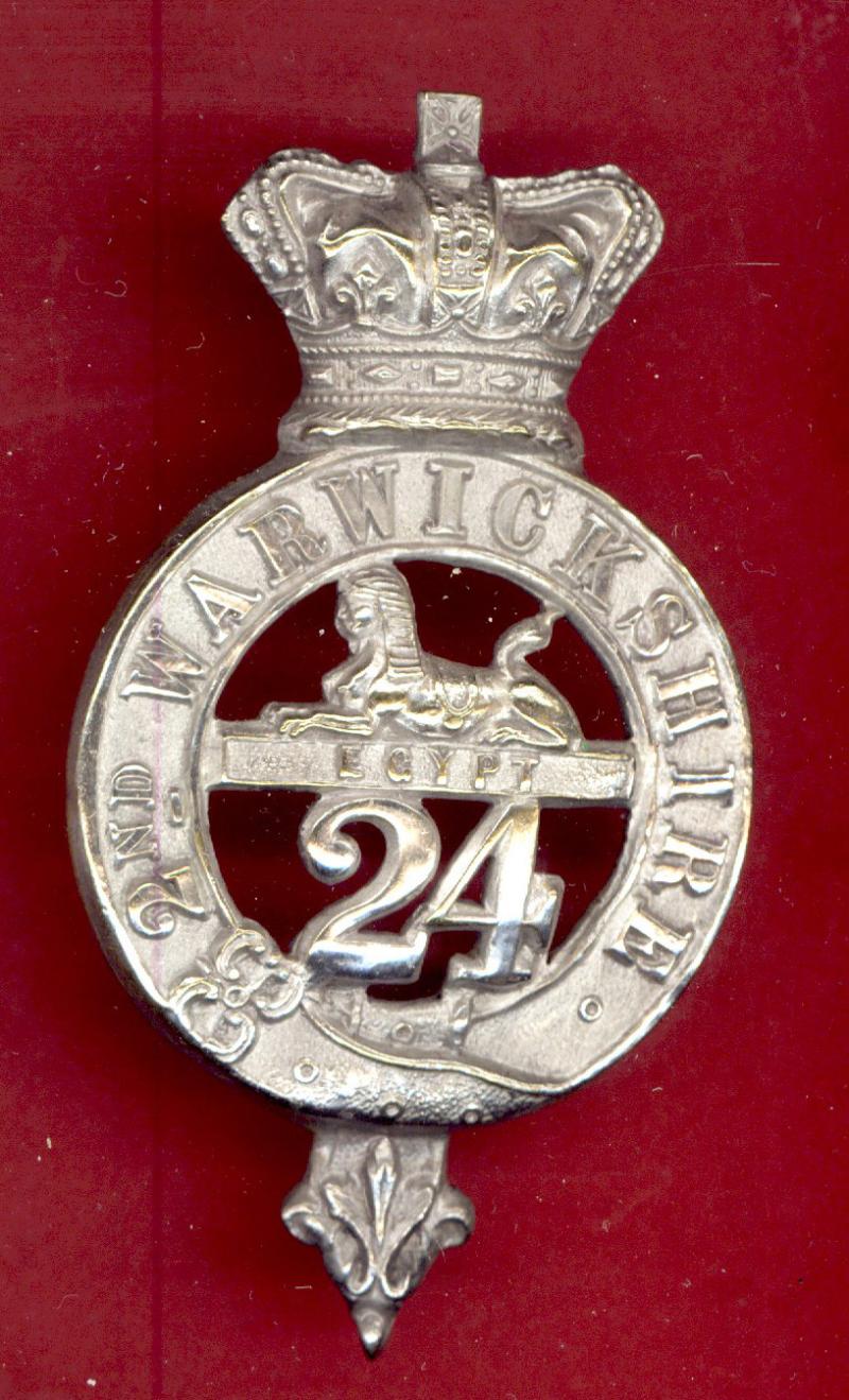 24th 2nd Warwickshire Regiment of Foot Victorian SNCO's glengarry badge