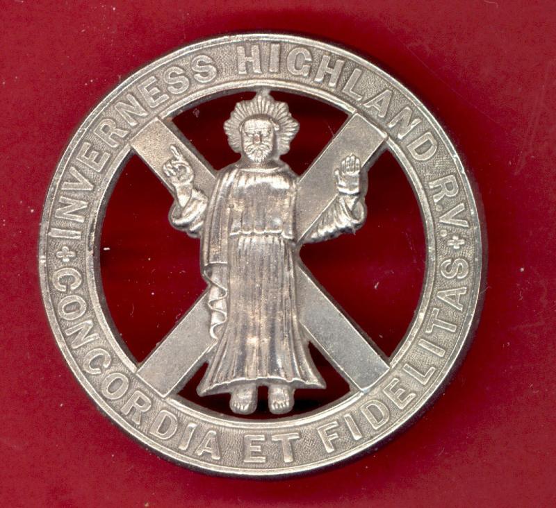 Scottish Inverness Highland Rifle Volunteers Victorian OR's glengarry badge