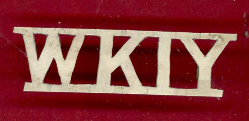 W.K.I.Y. West Kent Imperial Yeomanry shoulder title