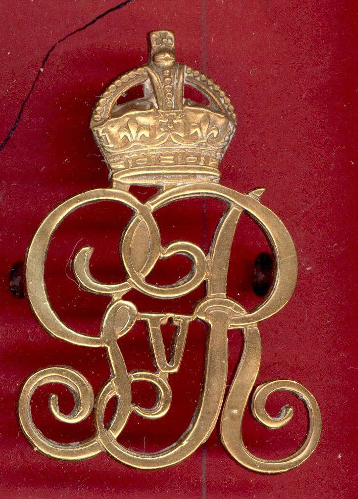 The King's Own Royal Norfolk Yeomanry WW1 OR's large cap badge