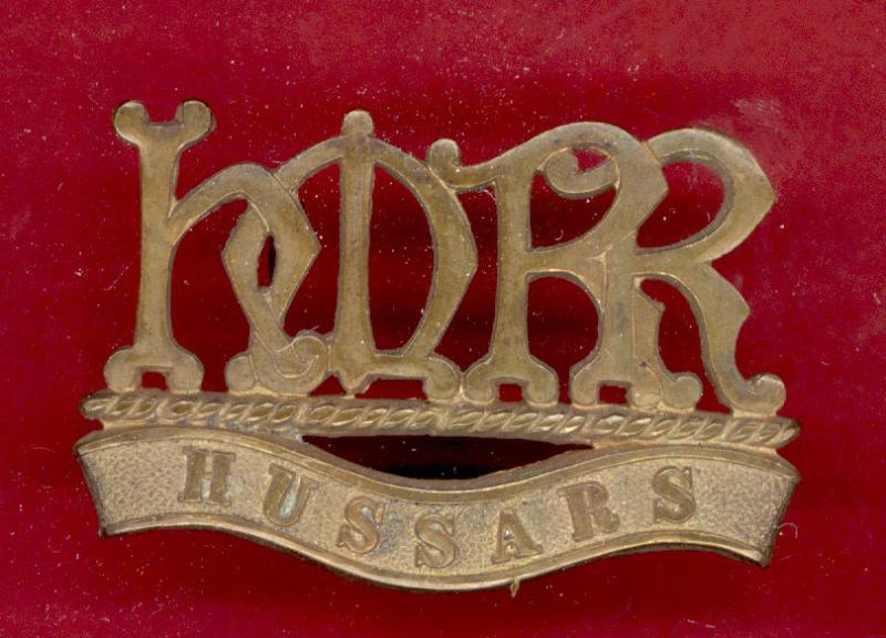 Boer War H.M.R.R. / HUSSARS collars / shoulder title