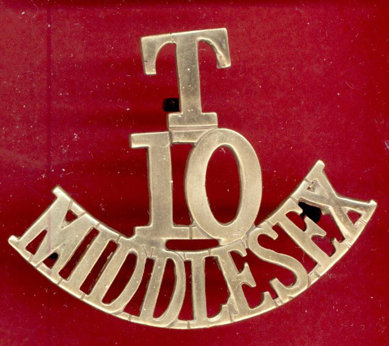 T / 10 / MIDDLESEX WW1 shoulder title