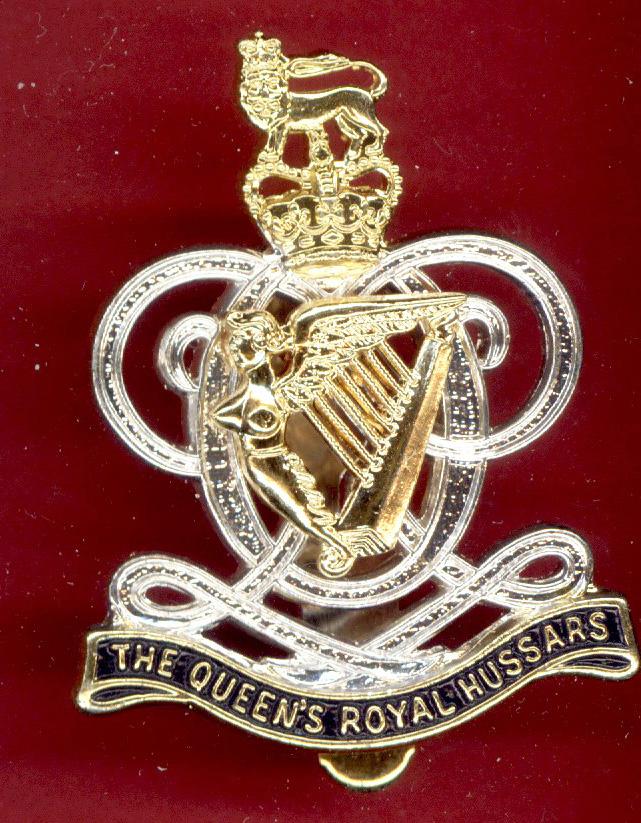 The Queen's Royal Hussars Troopers cap badge