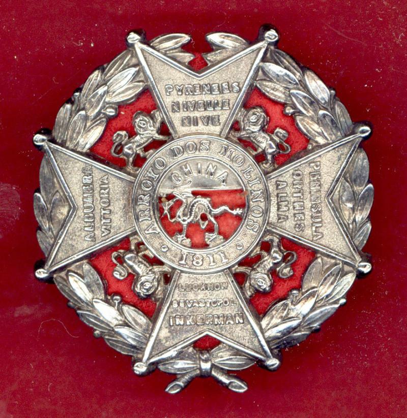 The Border Regiment Victorian Officer's pagri badge