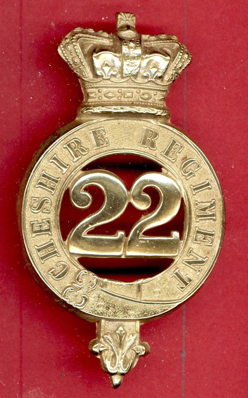 22nd The Cheshire Regiment of Foot Victorian OR's glengarry badge