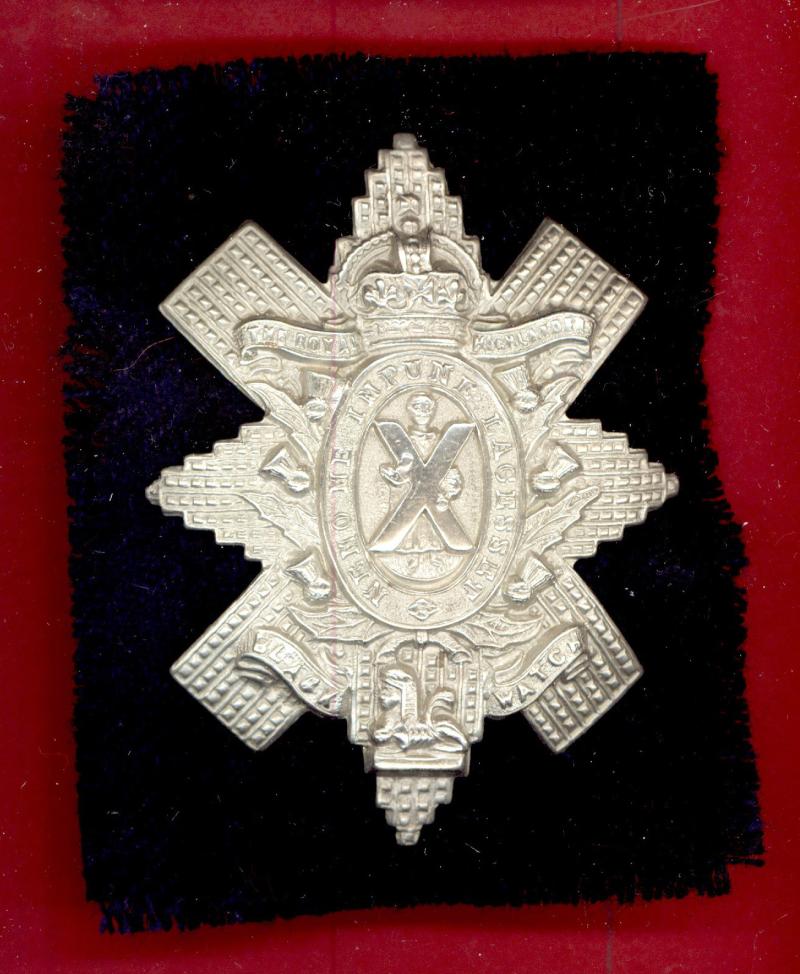 Scottish Black Watch Royal Hldrs WW1 OR's glengarry badge