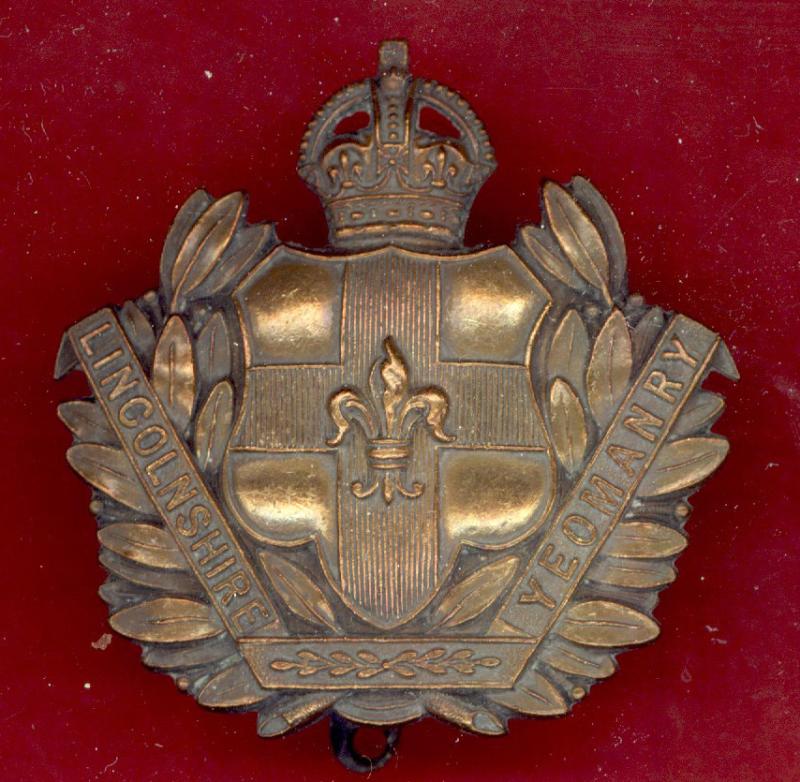 The Lincolnshire Yeomanry OR's bronze cap badge