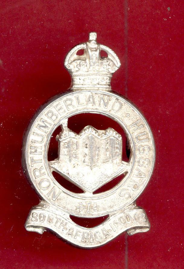 Northumberland Hussars Yeomanry Officer's cap badge