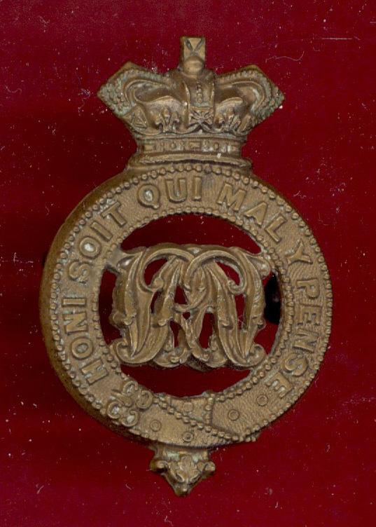 Grenadier Guards Victorian OR’s brass pagri badge