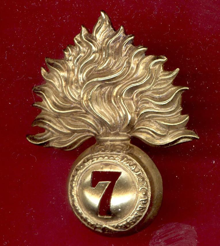 7th Royal Fusiliers Regiment of Foot Victorian OR's glengarry badge