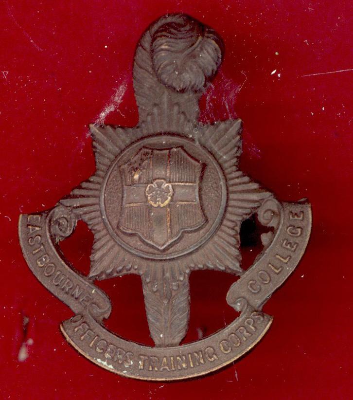 Eastbourne College O.T.C. cap badge