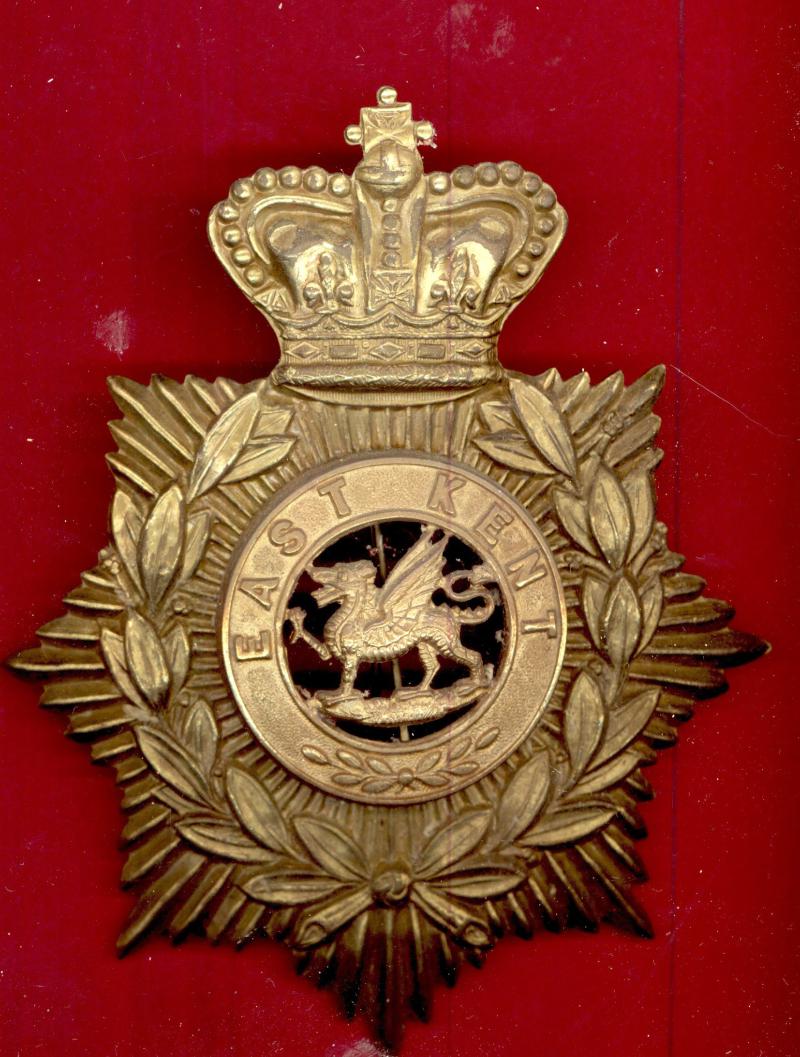 The East Kent Regiment Victorian Or's helmet plate