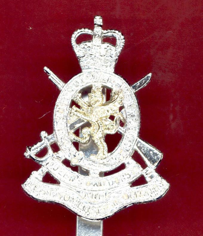 Q.O. Dorset & West Somerset Yeomanry staybright cap badge