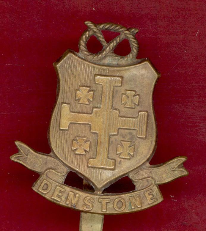 Denstone College Staffordshire O.T.C. cap badge