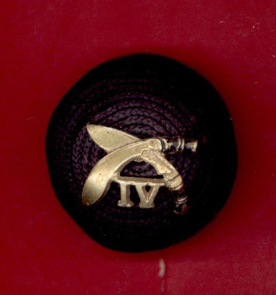 4th Gurkha Rifles Officer's corded boss badge