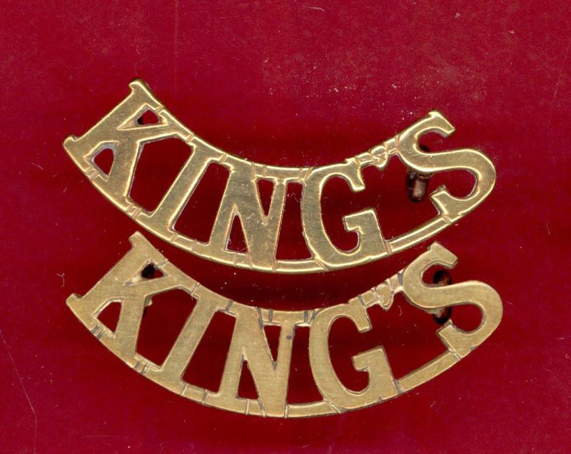 KING'S King's Liverpool Regiment shoulder titles