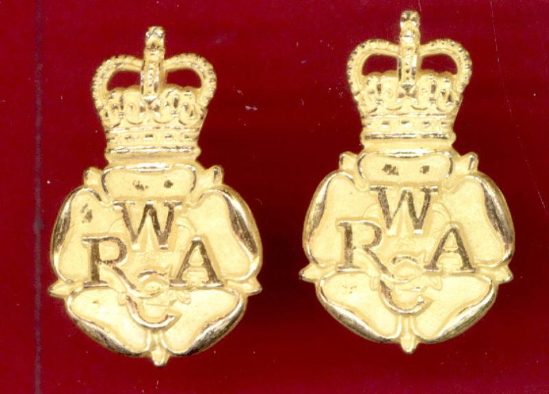 Women's Royal Army Corps Officers collar badges