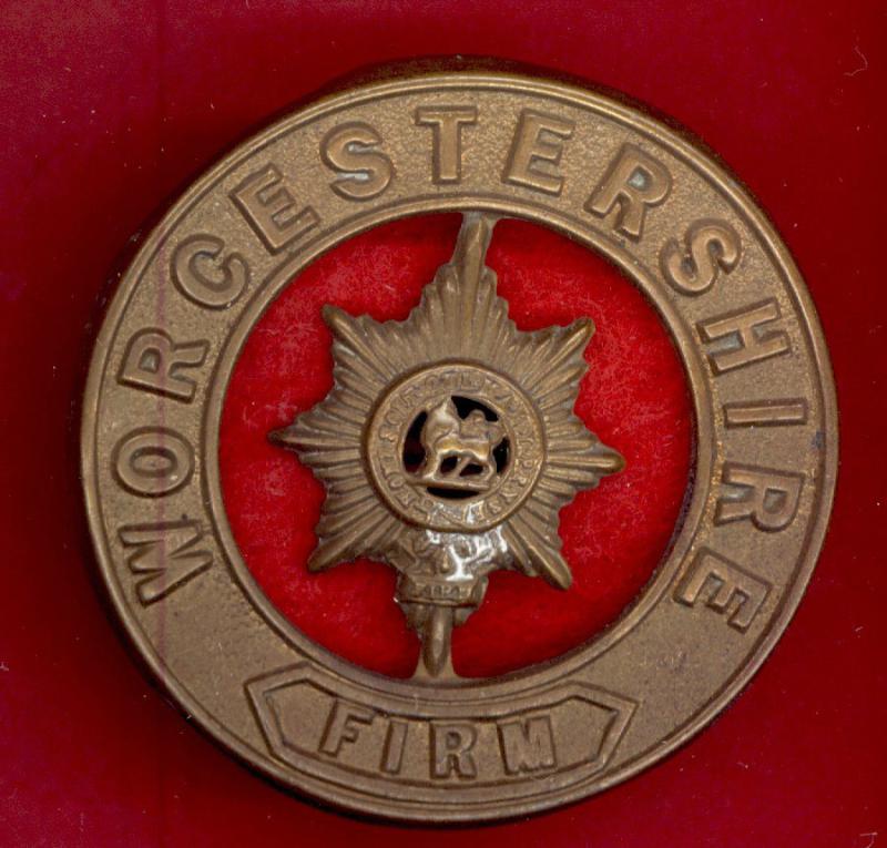 Worcestershire Regiment Victorian OR’s helmet plate centre