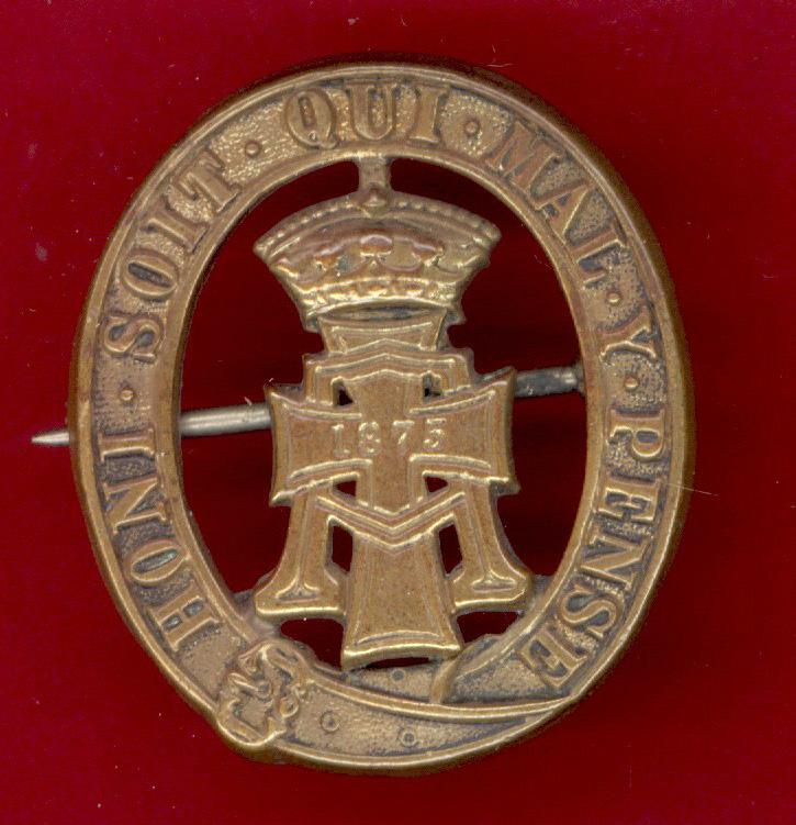 Alexandra,PWO Yorkshire Regiment. Victorian pagri badge