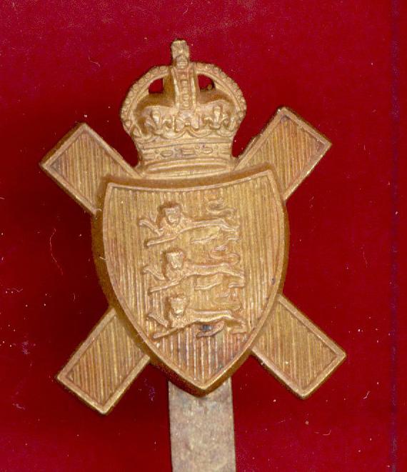 Royal Militia Island of Jersey OR's cap badge