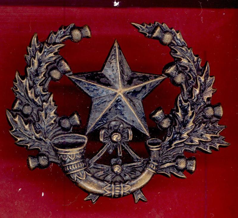 Scottish Cameronians Scottish Rifles Victorian OR's glengarry badge